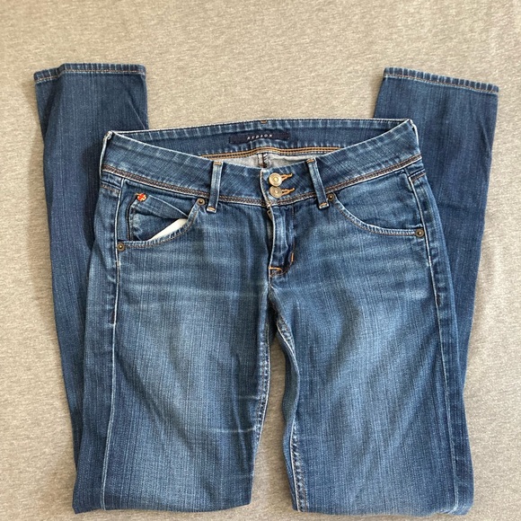 Trendy Hudson Jeans Collin Flap Skinny Jeans Size 26 - Picture 2 of 12